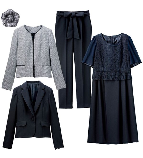 GeeRA（ジーラ）の「【入卒式/セレモニー】ツイード着回し５点セットスーツ　２ジャケット＆パンツ＆ワンピ（その他スーツ）」｜詳細画像