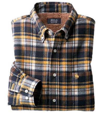 「＜ポロ・ビーシーエス＞裏ボアチェックシャツ（メンズシャツ）」