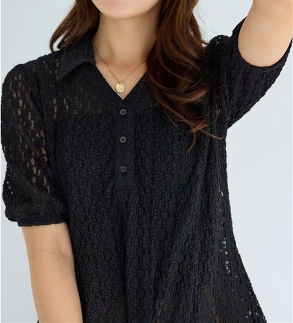 alotta（アロッタ）の「総レーススキッパーポロチュニック（チュニック）」｜詳細画像