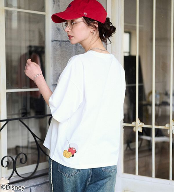 BELLUNA（ベルーナ）の「＜Ｄｉｓｎｅｙ＞綿混素材ゆるっとＴシャツ（カットソー）」｜詳細画像