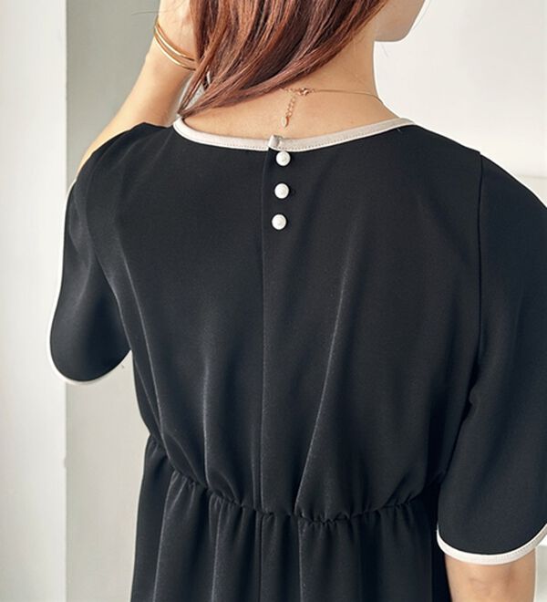 GeeRA（ジーラ）の「スリット入りフレアースリーブワンピース（その他ワンピース）」｜詳細画像