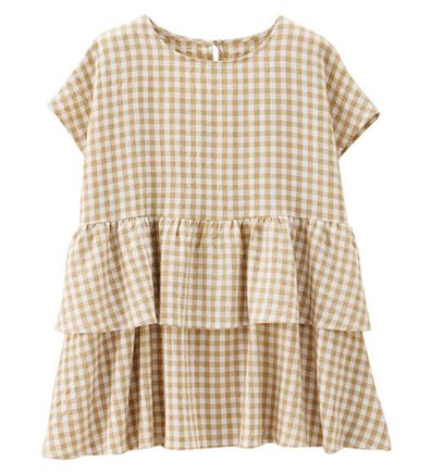 alotta（アロッタ）の「ギンガムチェックティアードトップス（ブラウス）」