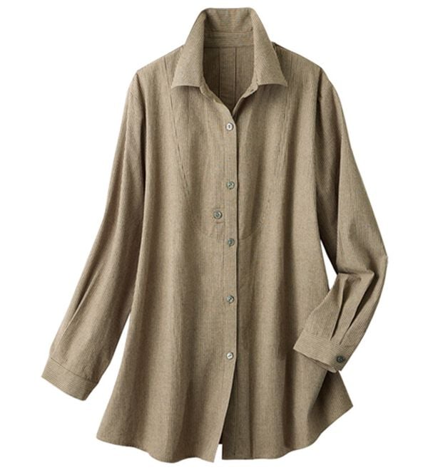 ルフラン（ルフラン）の「【２色組】ボタン使いのストライプブラウス（ブラウス）」｜詳細画像