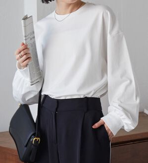 RANAN（ラナン）の「多機能ベーシックオーバーサイズ長袖Tシャツ（Tシャツ）」｜詳細画像