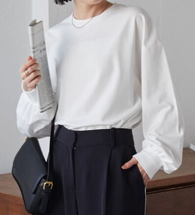 RANAN（ラナン）の「多機能ベーシックオーバーサイズ長袖Tシャツ（Tシャツ）」