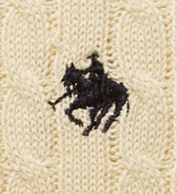 BELLUNA（ベルーナ）の「【ＰＯＬＯ　ＢＣＳ】ケーブル５分袖セーター（ニット・セーター）」｜詳細画像