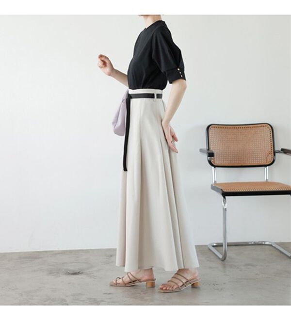 GeeRA（ジーラ）の「ワークベルト付フレアースカート（ロングスカート）」｜詳細画像