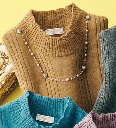 ルフラン（ルフラン）の「やさしい手ざわりのコットンカシミヤセーター（ニット・セーター）」