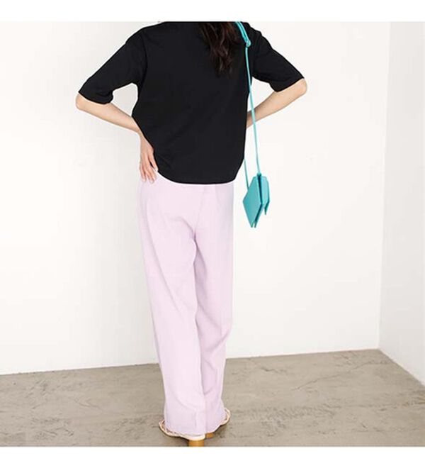 GeeRA（ジーラ）の「コットン天竺パール付デザイントップス（Tシャツ）」｜詳細画像