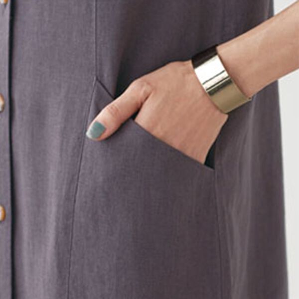 BELLUNA（ベルーナ）の「すっぽりカバー涼やかリネン混チュニックベスト（ジャンパースカート）」｜詳細画像