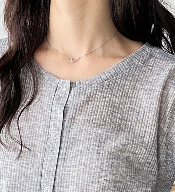 GeeRA（ジーラ）の「カーデにもなる前後２ＷＡＹシアーリブトップス（カットソー）」｜詳細画像