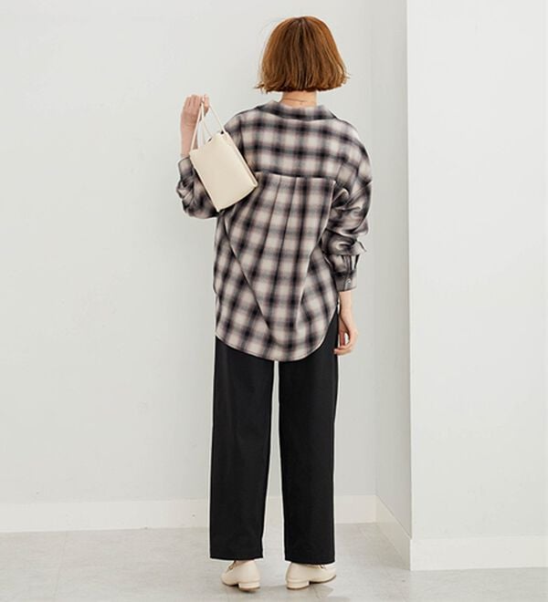 BELLUNA（ベルーナ）の「サラッと軽い！チェック柄シャツ（シャツ）」｜詳細画像