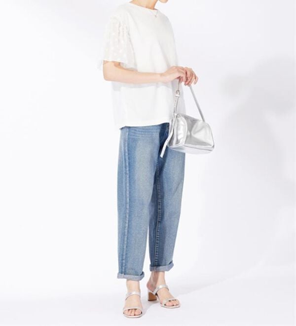 BELLUNA（ベルーナ）の「袖シアードット切替プルオーバー（カットソー）」｜詳細画像