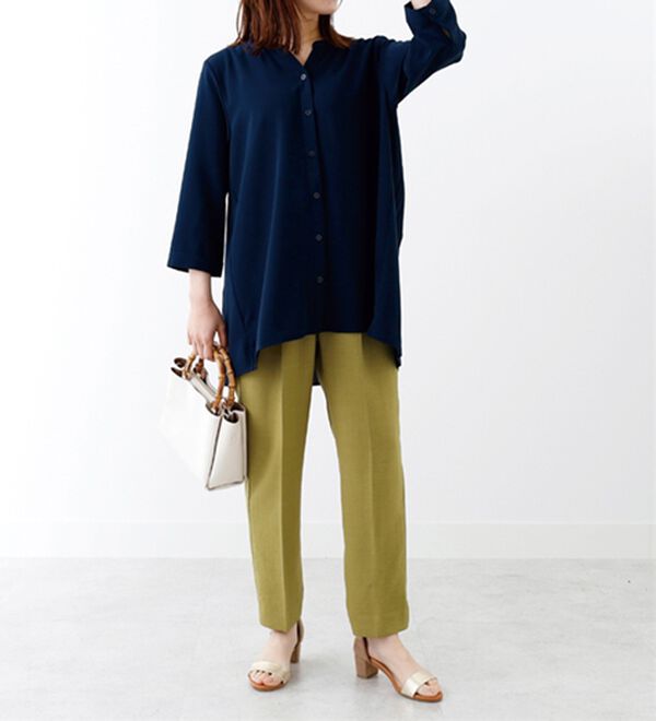 BELLUNA（ベルーナ）の「【新色追加】機能付！バックプリーツチュニック（チュニック）」｜詳細画像