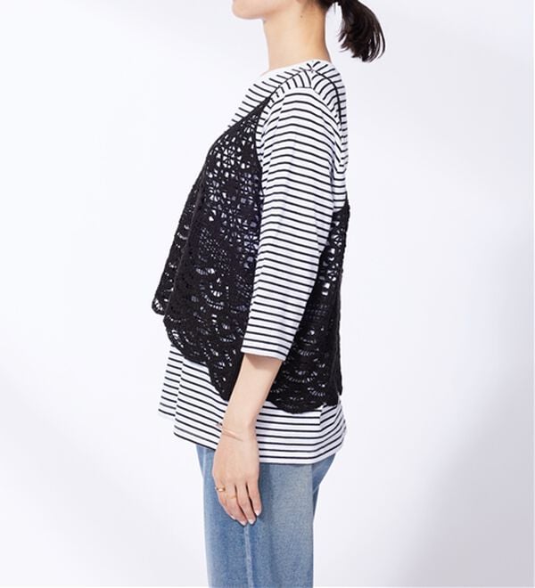 BELLUNA（ベルーナ）の「かぎ針風ビスチェアンサンブル（アンサンブル）」｜詳細画像