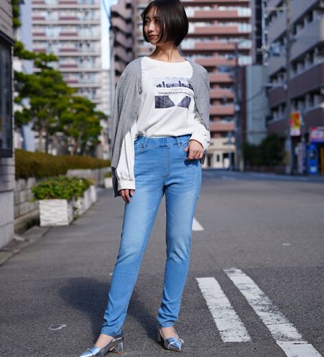 【試着のみ☆未使用】着物スーツ　夏の接触冷感素材 水色 Mサイズ 試着のみ未使用】着物スーツ 夏の接触冷感素材 水色 Mサイズ