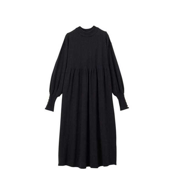 GeeRA（ジーラ）の「フィット＆フレアーニットワンピース（ニットワンピース）」｜詳細画像