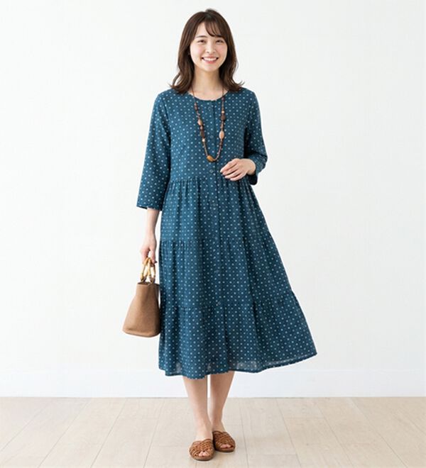 ルフラン（ルフラン）の「【３色組】ひやとろティアードワンピース（カットソーワンピース）」｜詳細画像
