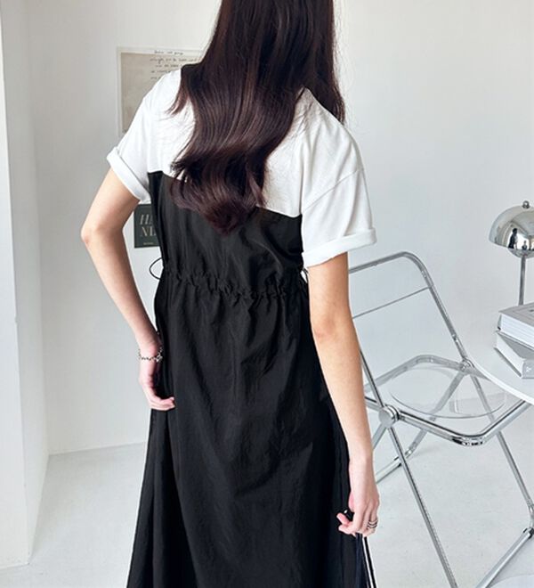 GeeRA（ジーラ）の「ハーフジップビスチェドッキングワンピース（その他ワンピース）」｜詳細画像