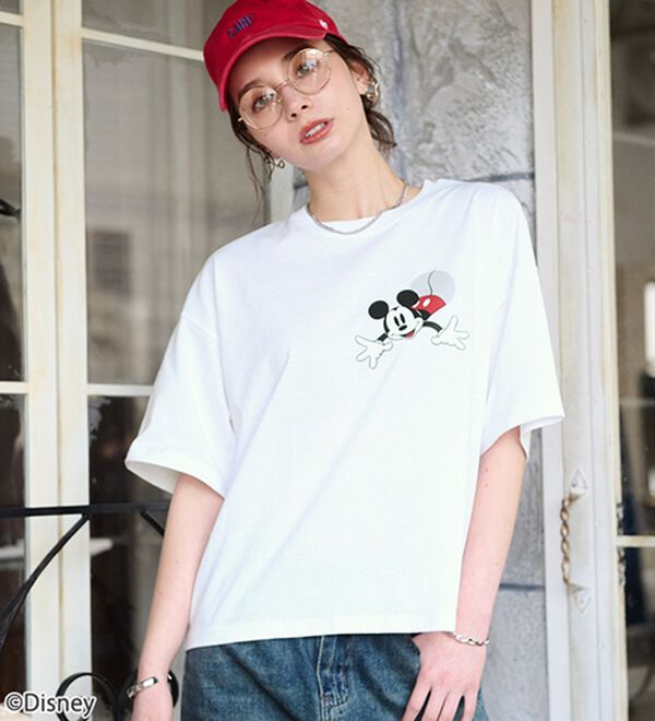 BELLUNA（ベルーナ）の「＜Ｄｉｓｎｅｙ＞綿混素材ゆるっとＴシャツ（カットソー）」｜詳細画像