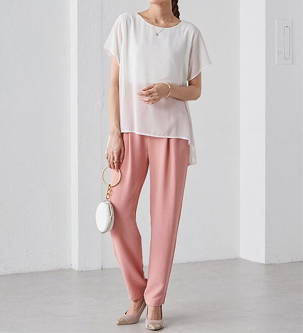 RANAN（ラナン）の「リラックスタックテーパードパンツ（フルレングスパンツ）」｜詳細画像