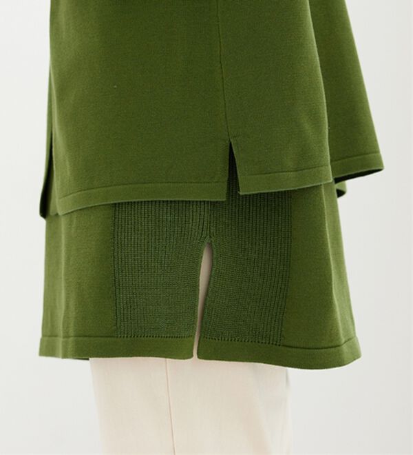 BELLUNA（ベルーナ）の「前後２ｗａｙベスト付ニットアンサンブル（アンサンブル）」｜詳細画像