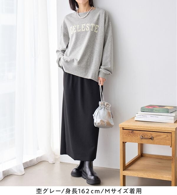 Viola e Viola（ヴィオラ エ ヴィオラ）の「ゆるシルエット裏毛ロゴスウェット（カットソー）」｜詳細画像