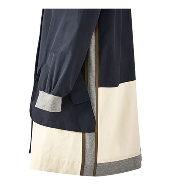 BELLUNA（ベルーナ）の「配色切替グログランテープ使いコート（ハーフコート）」｜詳細画像