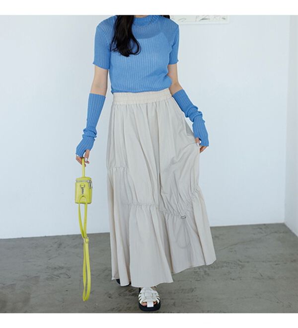 GeeRA（ジーラ）の「アームウォーマー付リブニット（ニット・セーター）」｜詳細画像