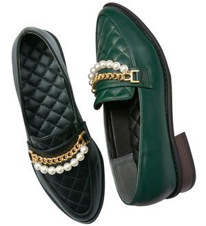 RANAN（ラナン）の「ビジュー＆パールラインキルティングローファー（ローファー）」｜詳細画像