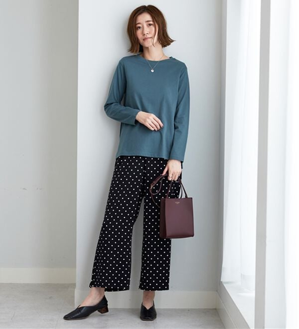 BELLUNA（ベルーナ）の「綿１００％大人顔サマ見えプルオーバー（カットソー）」｜詳細画像