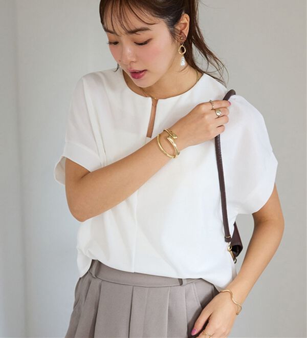 alotta（アロッタ）の「ジップ使いセットアップ（ブラウススーツ）」｜詳細画像