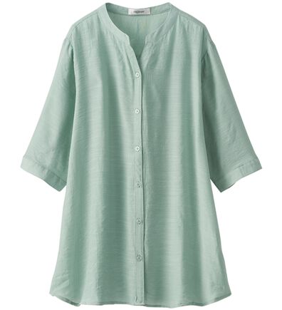 BELLUNA（ベルーナ）の「スラブ素材スキッパーデザインシャツ（シャツ）」