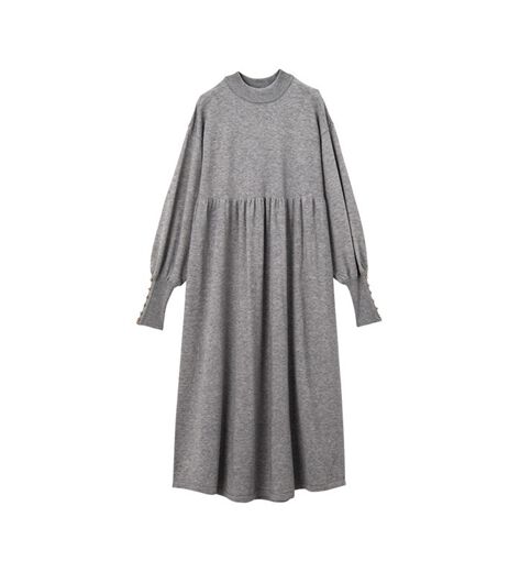 送料無料 ポールカ ニットワンピース フィット&フレアー  店内全品20％OFFクーポン11⁄11 1:59まで□フィンガー