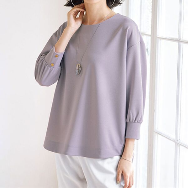 BELLUNA（ベルーナ）の「ストレッチ素材シンプルブラウス（ブラウス）」｜詳細画像