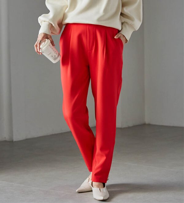 RANAN（ラナン）の「【選べる股下】美脚シルエットタックパンツ（フルレングスパンツ）」｜詳細画像