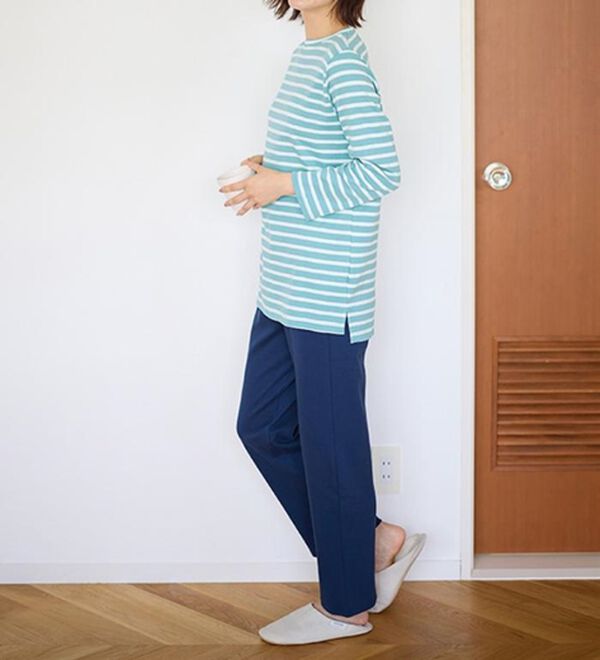 LAVIENNE（ラヴィエンヌ）の「【とろける肌心地】綿１００％あったかスムースパジャマ（パジャマ・ルームウェア）」｜詳細画像