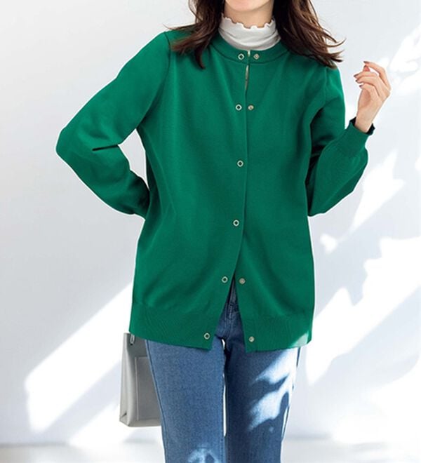 ルフラン（ルフラン）の「多機能が嬉しい！ニットカーディガン（ニットカーディガン）」｜詳細画像