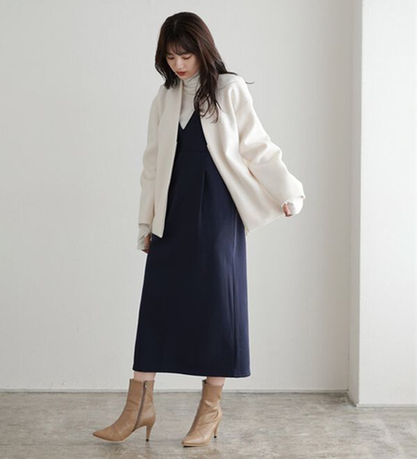 Pierrot（ピエロ）の「ペアスキンベロアジャンパースカート（ジャンパースカート）」｜詳細画像