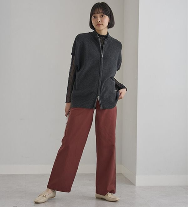 BELLUNA（ベルーナ）の「大人のきれいめベイカーチノパンツ（フルレングスパンツ）」｜詳細画像