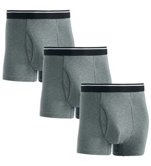 「【３枚組】ズボンにシミを作らないパンツ同色３枚組（メンズ尿漏れパンツ）」｜杢グレー