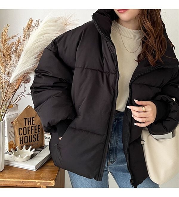 GeeRA（ジーラ）の「スタンドカラーフェイクダウンジャケット（ダウンコート・ジャケット・ベスト）」｜詳細画像