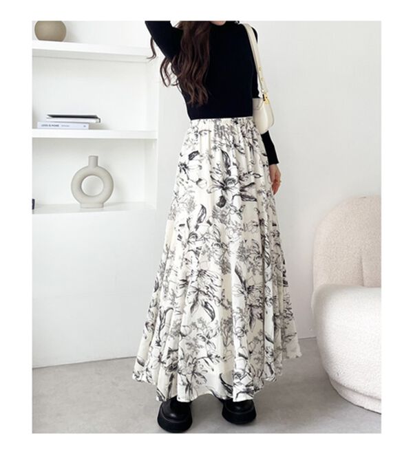 GeeRA（ジーラ）の「切替フレアーロングスカート（ロングスカート）」｜詳細画像