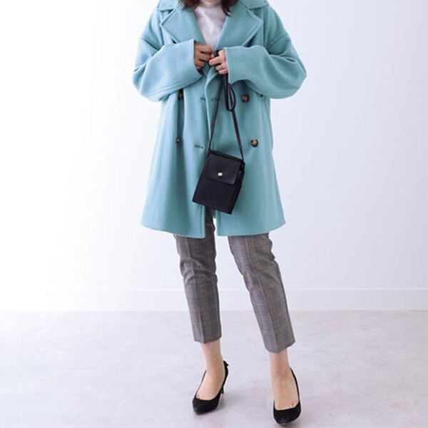 BELLUNA（ベルーナ）の「ウール調素材ピーコート（ロングコート）」｜詳細画像