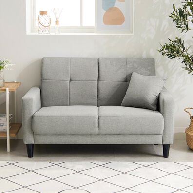 iellio（イエリオ）の「２人掛コンパクトソファ　ＭＩＮＩ２＜ローソファ・引っ越し・一人暮らし・新生活・サイドポケット・クッション付・コスパ＞（ソファ）」