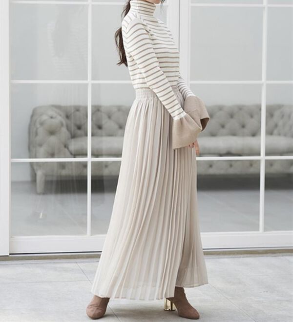RANAN（ラナン）の「プリーツロングスカート（ロングスカート）」｜詳細画像