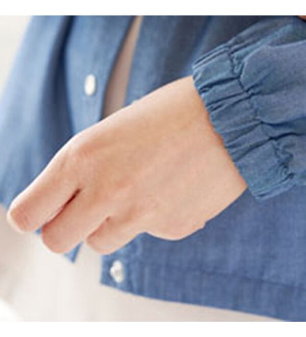 BELLUNA（ベルーナ）の「ＵＶカットひんやり軽いデニムブルゾン（ブルゾン）」｜詳細画像