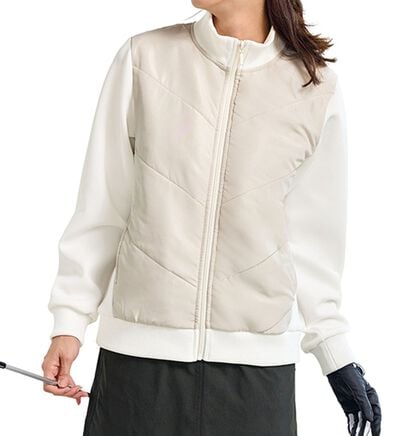 BELLUNA（ベルーナ）の「異素材切替ヤク混中わたコート（ショートコート）」