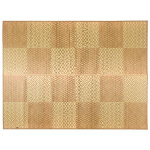 「純国産　和モダンい草ラグ（い草ラグ）」｜市松ベージュ