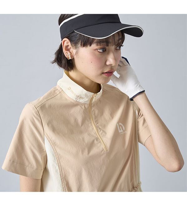 BELLUNA（ベルーナ）の「はっ水！配色ギャザーワンピース【UNDOVE】（その他ワンピース）」｜詳細画像